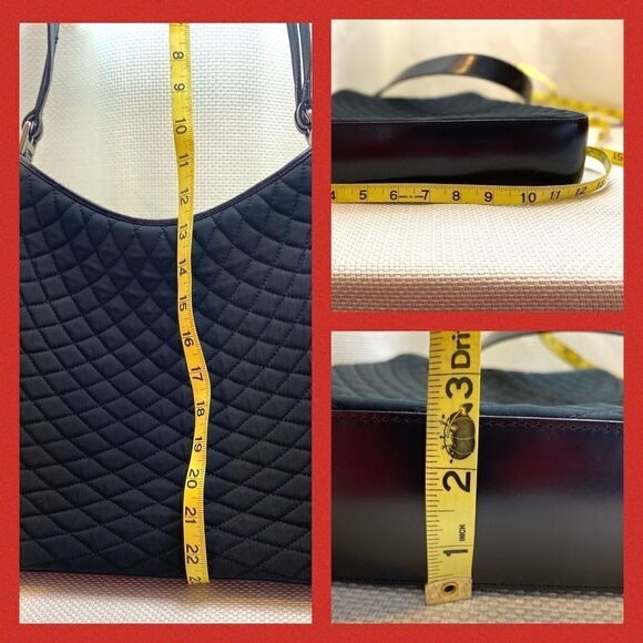 Vintage Y2K Bally black quilted shoulder bag with leather - Picture 4 of 10